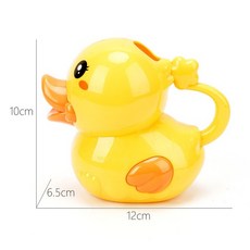 鴨子小花灑玩具 噴水澆花壺 寶寶洗澡戲水玩具 小鴨花灑 12*6.5*10cm, 1個, 小鴨花灑（尺寸：12*6.5*10cm）