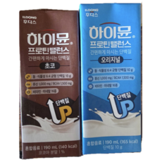 NEW 하이뮨 프로틴 밸런스 음료 초코+오리지널, 96개, 190ml