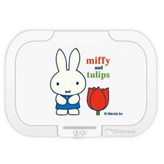 Bitatto miffy 濕紙巾蓋 春天限定鬱金香圖案 重複黏貼掀蓋式, 1個