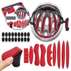 쌍문상회 지금 필요한 내피 내피 헬멧내파 자전거 세트 세트 스폰지 쿠션 내피 헬멧 쿠션 헬멧패드 패드 패드 킥보드 자전거패드 스폰지 PP-10135 31872EA, 레드(10135-2)