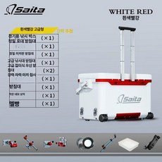 낚시용 쿨러 레저용 초경량 캠핑 휴대용 아이스박스 쭈꾸미 대방어 레져용 갈치, 1개, 1L, 화이트앤레드 하이엔드 세트 정밀 세트 강력