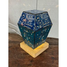 戊辰美學 電路板科技感LED燈飾，創意個性造型燈具，台積電風格擺件裝飾夜燈，台灣出貨限時折扣, 1個, 電路板10.5*10.5*17.5