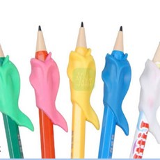 에코바이브 돌고래모양 필기보조 펜그립 1개입 미끄럼방지