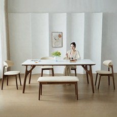 아우스 DT10 포세린 세라믹식탁 애쉬 원목식탁 다이닝테이블 디자인식탁 세라믹테이블 4인식탁 6인식탁 4인용 6인용 식탁, 파텍 제이드(유광)+내추럴 프레임