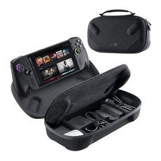 JSAUX ROG Ally/Ally X 雙層收納包 旅行便攜 防震防刮, 黑, 1個