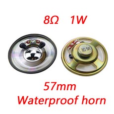 초박형 미니 스피커 라우드 8 옴 8 1 와트 W 8R 직경 30mm 40mm 50mm 57mm 66mm 77mm 2 개 (색상-Q-8R1W 57MM), 08 Q-8R1W 57MM