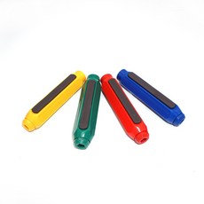 按壓式粉筆夾 粉筆 黑板 筆套 板擦 粉筆收納盒 磁性粉筆夾, 1個, 【磁性粉筆套-黃色款】