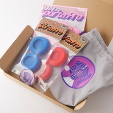 야시 이어패드 포카스 포타프로 2쌍+파우치 초록+보라+파우치 3079332, 2P-RD+BU-Pouch