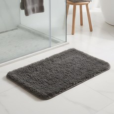 켄지 일본정품 호텔 발매트 빨아쓰는 먼지없는 욕실 현관 주방 베란다 화장실 겸용매트, 모던그레이(단색)