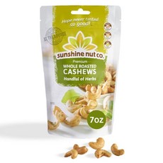 Sunshine Nut Company 통째로 구운 살짝 소금 간을 한 캐슈넛, 1개, 198g