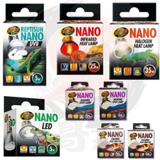 帥哥水族【ZOO MED Nano】幼體小型爬蟲取暖燈泡組，UVA UVB 加熱燈，適用於小型飼養箱, 1個, 取暖燈泡 25W