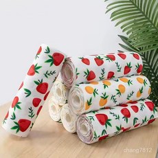 超細纖維毛巾捲可重複使用的印花毛巾超細纖維清潔巾可撕拉洗碗布廚房好幫手加厚洗碗布, 1個, 橘子印花,(25*25cm/20片)散裝