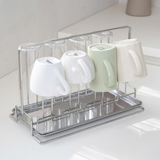 스텐304 루미 텀블러 컵 거치대 건조대 8구 컵걸이 주방 정리대, 1개, 루미 텀블러 거치대