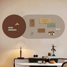 莫蘭迪風異形毛氈佈告欄 背景牆面裝飾照片牆