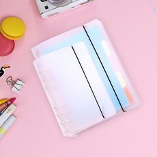 와우샵 반투명 6공 다이어리 커버 A5 A6 A7