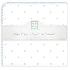 SwaddleDesigns Ultimate Swaddle, 파스텔 블루, 스털링 리틀 도트