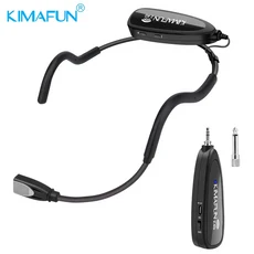 KIMAFUN 2.4G 무선 헤드셋 마이크 시스템 송신기 및 수신기 디자인 무대 공연 밴드 라이브 버스커 노래용, 01 빠른  Mainland, 02 KM-G100-A