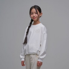 [국내매장판] 내셔널지오그래픽키즈 K241GTS910 여아 스트링 맨투맨 WHITE K241GTS910010 180824