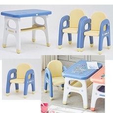 간식 공부 책읽기 습관 유아책상n의자 set 미술책상 안전설계 아기의자, 레드 1인세트