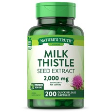 네이쳐스 트루스 밀크 씨슬 2000mg 캡슐, 3개, 200정