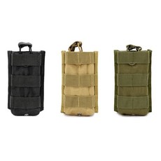 오픈 싱글 매거진 탄창 파우치 몰리 탄창주머니 magazine pouch 서바이벌게임 밀리터리 용품 아웃도어 탄입대 수납파우치, 황색얼룩