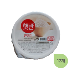 햇반 백미 큰공기 300g 12개