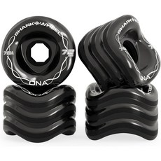 샤크 휠 72mm 롱보드 크루징 DNA 포뮬러 4개 세트, Black., Black.