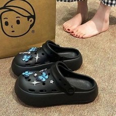 厚底洞洞鞋女 EVA鞋底 減震 防滑 增高 舒適 涼鞋