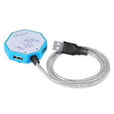 포트 USB 멀티 충전기 어댑터 멀티허브 확장 이동용 ., 1개, 4. 블루, 0.7m
