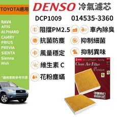 DENSO 汽車冷氣濾網 DCP1009 適用 TOYOTA RAV4 3代/4代 ALTIS WISH, 1個