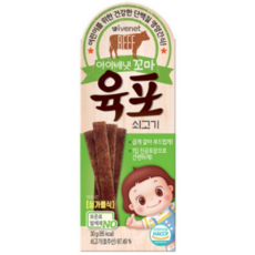 아이배냇 꼬마 육포, 쇠고기, 30g, 3개