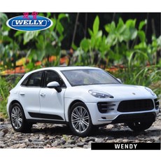 威利 保時捷 1/24 MACAN 正版授權休旅車 合金車 1:24, 1個, 武士黑