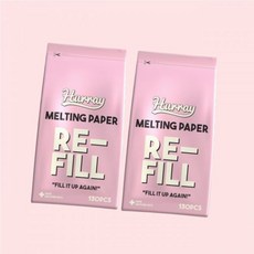 허레이 멜팅페이퍼 130매 리필 2개 자연소재 강아지 고양이 물티슈 4394615, [정품보장] 멜팅페이퍼 130매 리필 2개 439461