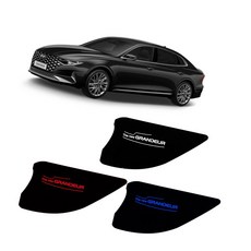 현대 더뉴그랜져 도어캐치 LED플레이트 4조각 화장거울 전구 트렁크등, 블루