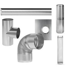 줌마샵 올쿡 화목난로 추가 용품 연통 엘보 연통보호망, 125mmT연통