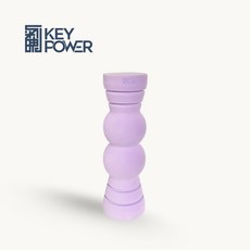 氣魄 KEYPOWER 按摩滾筒 台灣製 肌肉放鬆, 1個, 淺紫色葫蘆滾筒