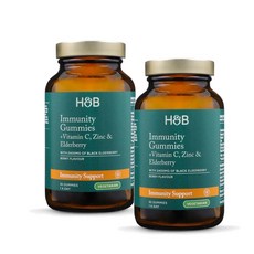 홀랜드앤바렛 엘더베리 이뮤니티 위드 비타민C 앤 아연 구미 Holland & Barrett Elderberry Immunity Gummies, 2개, 30정