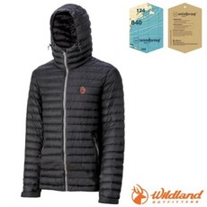 荒野 WildLand 男 輕時尚連帽羽絨外套 700FP保暖 輕量 夾克