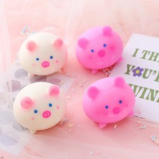 減壓玩具奶酪捏捏樂 兒童解壓玩具 軟萌仿真食品, 發泄可愛豬, 1個