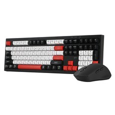 지클릭커 오피스프로 WMK50 사일런스 M 무소음 무선 블루투스 108 키보드 마우스 세트, 일반형, 포커, WMK50 108키