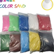 JINI 색모래 1kg 하양 영아모래놀이