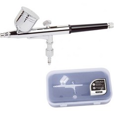 Timbertech 프로페셔널 더블 액션 에어브러시 BD-130 케이크 장식 페인팅 타투 모델 아트 공예 등을 위한 0.3mm 노즐과 바늘 장착, Timbertech 프로페셔널 더블 액션 에어브러시 B, 1개