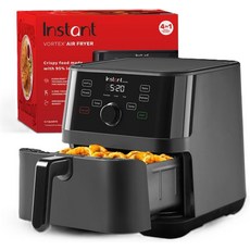 인스턴트 포트 볼텍스 5.7QT 에어프라이어 맞춤형 프로그램 옵션 4-in-1 기능 크리스프 로스트 베이킹 및 재가열이 가능한 이븐크리스프 기술 제조업체의 100가지 이상의 인앱