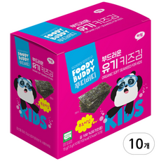 푸디버디 부드러운 유기 키즈김 1.5g, 유기원초, 15g, 10세트