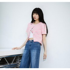 게스 게스 반팔 스트라이프 가디건_SUZY YN2W1861