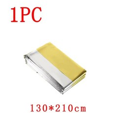 열 담요 호일 공간 방풍 휴대용 캠핑 하이킹 마라톤 날씨 조건, 1개, 2. 1pc gold