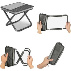 SONGMICS Small Collapsible Wagon with 400 lb Dynamic Weight Capacity Foldable Cart Folding Camp, 파란색