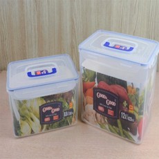 한스온 냉장고 적층형 냄새차단 투명 정리통 냉장고식재료정리함, 8L