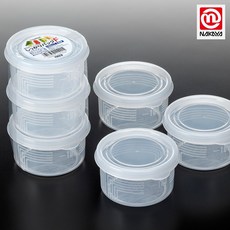 일본 나카야 밀폐용기/찬통/보관용기, F-원형 180ml (3개 세트), 1개