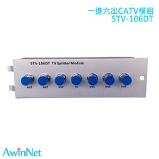 AwinNet CATV電視模組 STV-106DT 一進六出, 1個